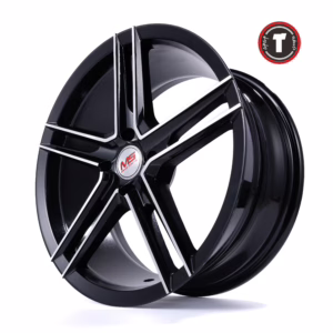 17 18 inch aftermarket black wheels for MS PCD 4x100/114.3, XC1028-5