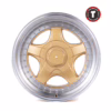 17 inch 17x8.5/10J wheels golden rims for bbs pcd 4/5/8/10*100-120 mm