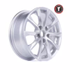 16x6.5J replica silver car wheels rims 5x112 mm PCD - Image 4