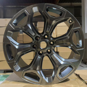 22 inch wheels 22x9.0J 6x139.7 ET 19.05 mm hyper black replica rims for Ram car