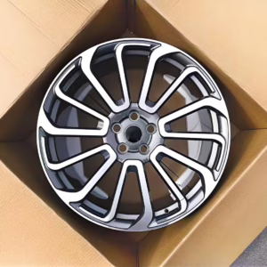Wheels 21 22 inch PCD 5X120 CB 72.56 mm black machined face forged rims for Land Rover, 0002 forged rims-2