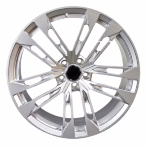 Replica forged wheels 20x9.0J with PCD 5X112 ET 30 mm CB 66.45 silver rims for Audi, 0314 forged rims-1