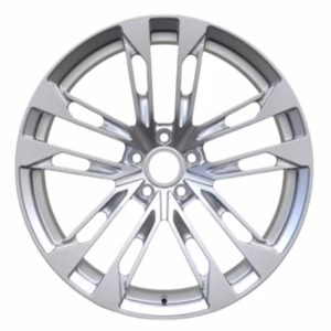 Replica forged wheels 20x9.0J with PCD 5X112 ET 30 mm CB 66.45 silver rims for Audi, 0314 forged rims-2