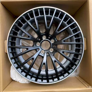 Matt black machined lip forged rims 19 20 inch with PCD 5X112 CB 66.45 wheels for Benz