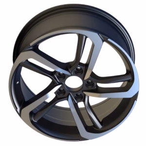 Honda replica mags 17/ 18/19 inch black machined face, W1162-1775-2