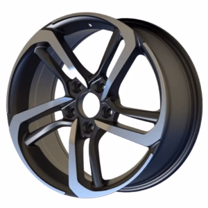Honda replica mags 17/ 18/19 inch black machined face, W1162-1775-3