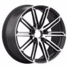Black replica mags for Lexus 18x8.0J ET 38-43 , XW1166-1880-1